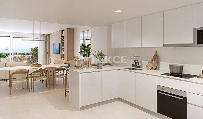 Sea View Townhouses with Private Garden in Mijas Malaga