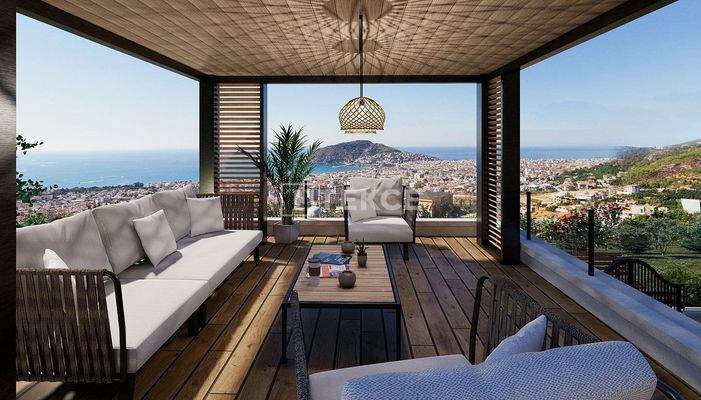 Apartments with Panoramic Sea View in Alanya Cikcilli