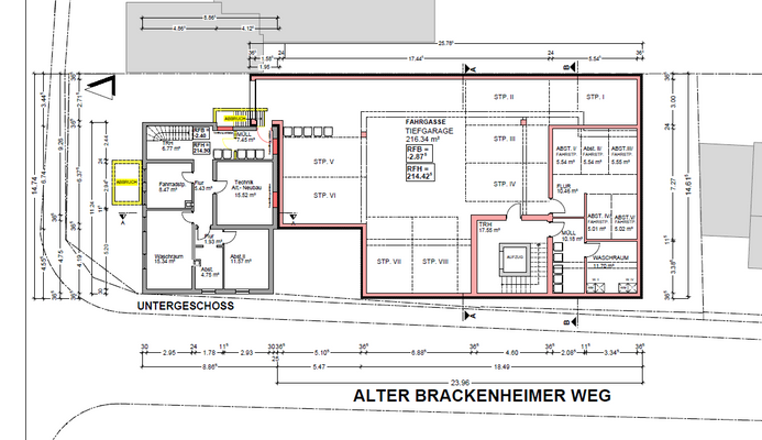 Untergeschoss (Planung)