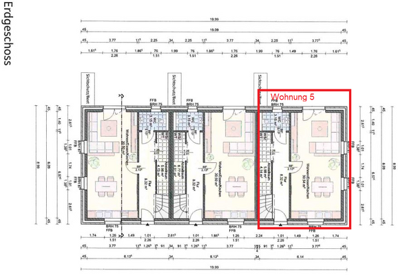 Grundriss Erdgeschoss Whg 5