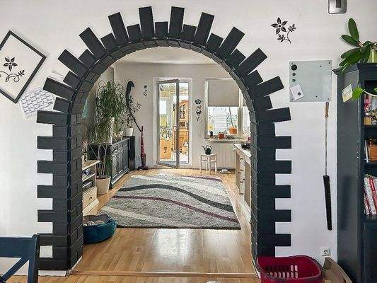 Bogen zum Wohnzimmer