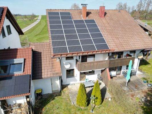 Ansicht PV und Balkon