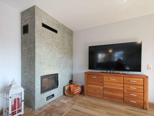 Wohnbereich mit Kamin