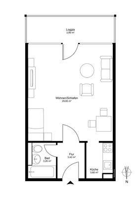 Zweites Obergeschoss