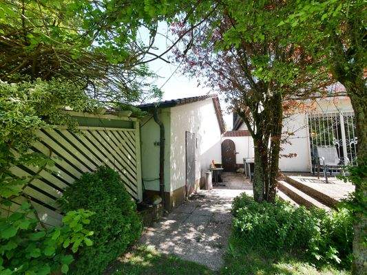 Zugang Garage Garten 
