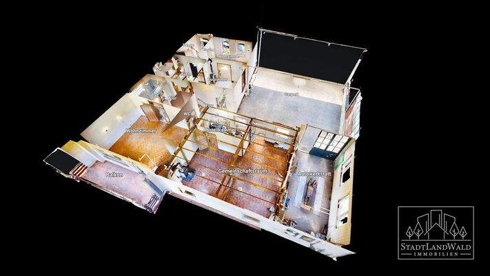 EG - schematischer Grundriss - 3D