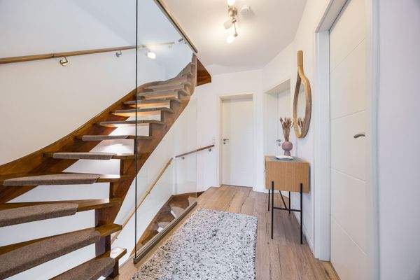 Treppenaufgang zum Dachgeschoss