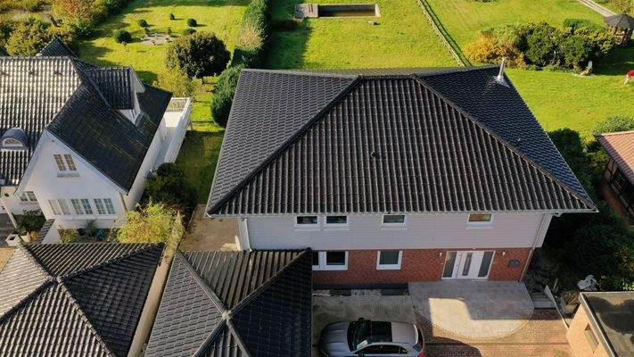 Luftbild von der Vorderseite