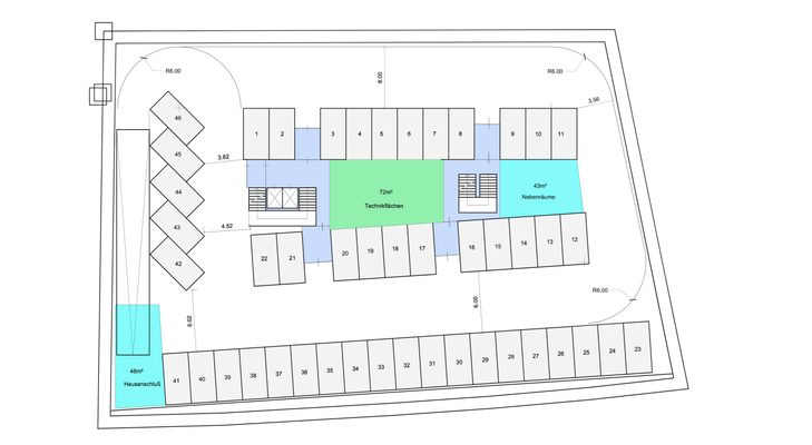 Tiefgarage (Muster; Hotel)