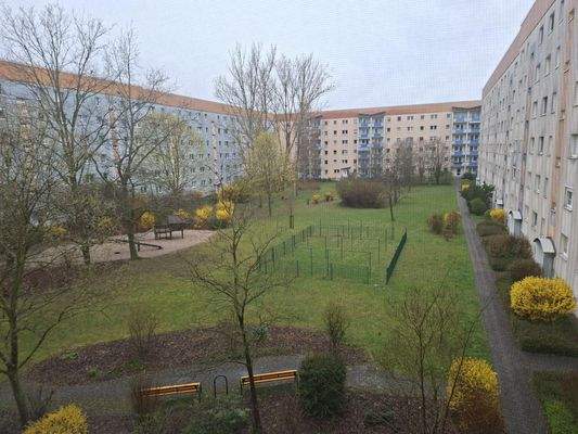 Blick in den Innenhof der Anlage