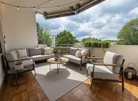 Balkon virtuelles Homestaging