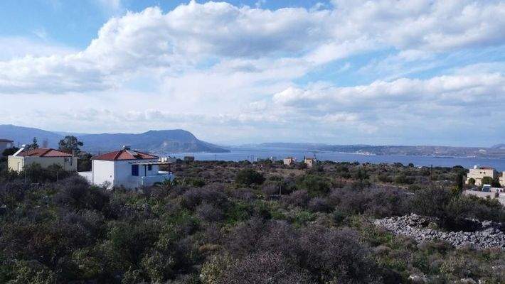Kreta, Kokkino Chorio: Grundstück in ruhiger Lage mit Meerblick zu verkaufen