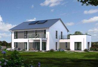 Modernes Haus mit Garten