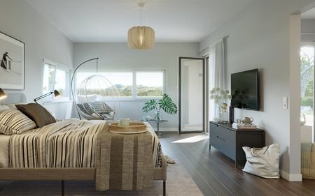 Hausidee_Living_Fertighaus_SOLUTION_101_V4_Schlafzimmer
