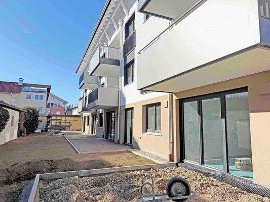 Ansicht EG Wohnung mit Terrasse