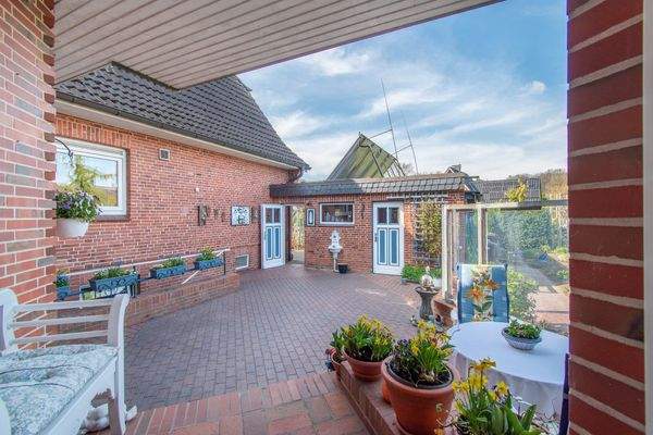 Blick auf die Terrasse