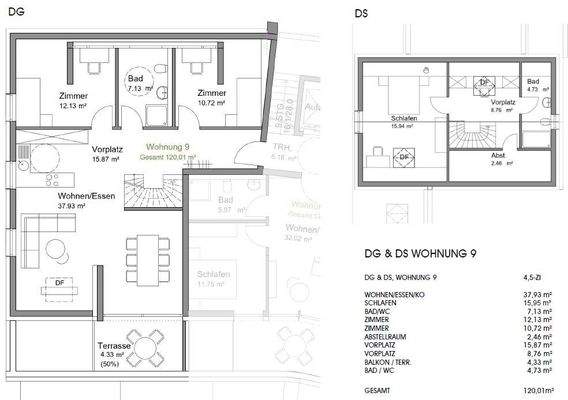Grundriss Wohnung 9