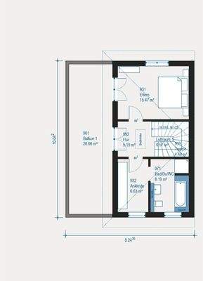 Großzügige Dachgeschosswohnung