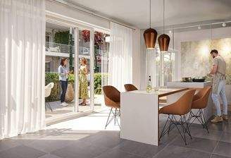 Große Fensterfronten sorgen für Helligkeit