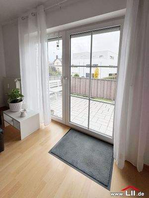 Blick auf Balkon 1.OG