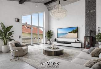 Moderne Wohnzimmer KI