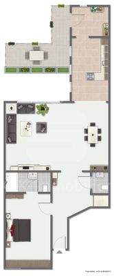 Grundriss Hinterhaud Erdgeschoss