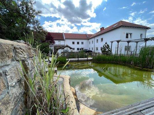 Blick auf das Bürogebäude
