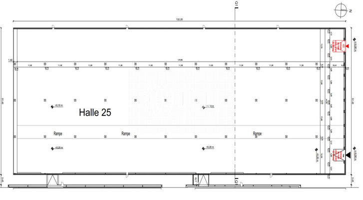 Grundriss Halle 25