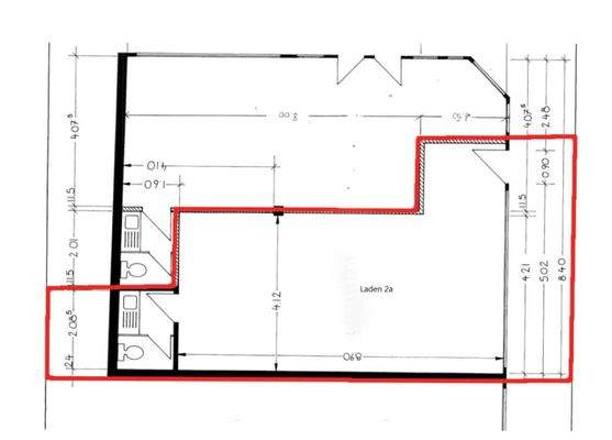 Grundriss Ladenlokal