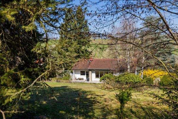 Gartenblick aufs Haus