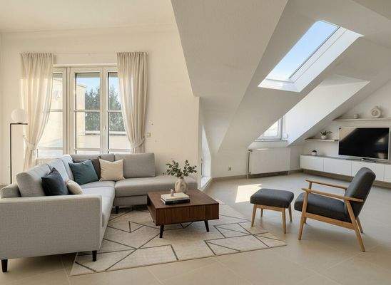 Beispiel Möblierung Wohn- und Essbereich Ansicht 1