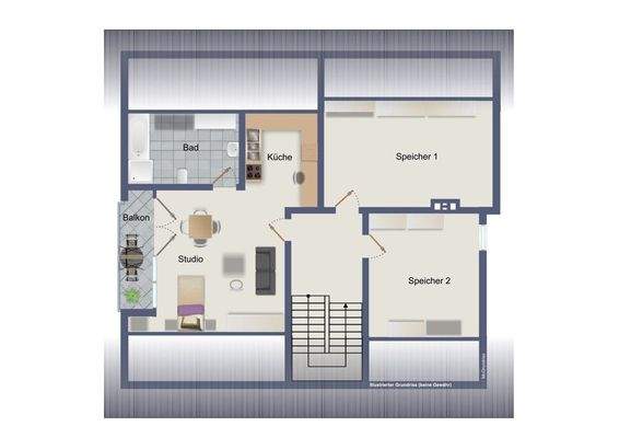 Dachgeschoss (kein Maßstab)