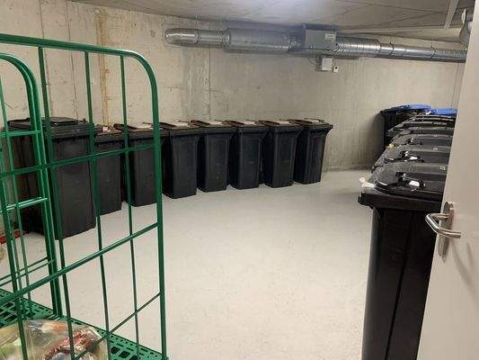 Gelbersack Kartonage Müllraum