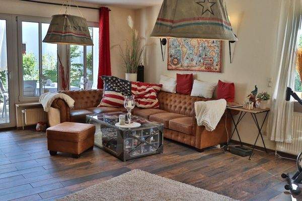 Wohnbereich mit Kaminofen