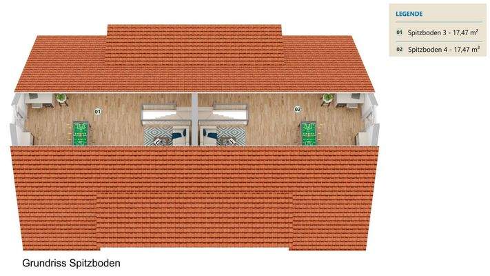 Grundriss Spitzboden