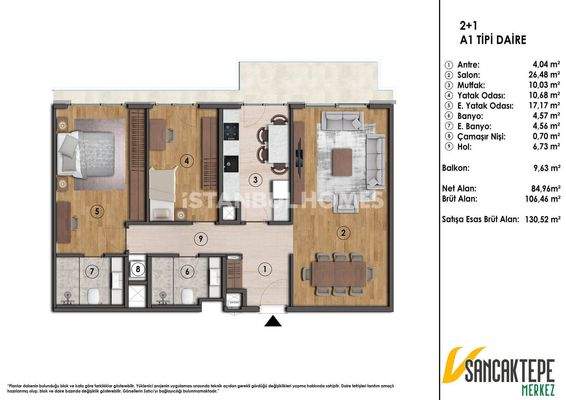 Luxurious Sancaktepe Apartment with Sports, Views & Concierge