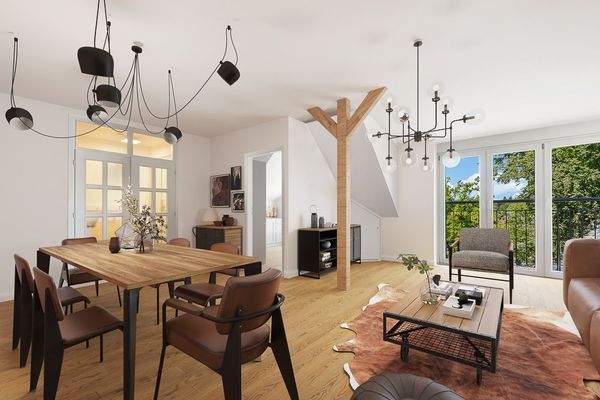 Wohnzimmer visualisiert