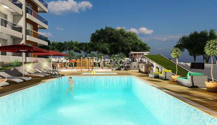 Flats near Arterial Road for sale in Antalya Altintas