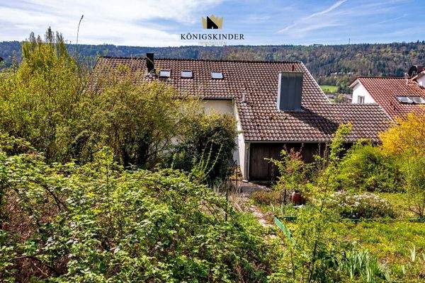 Großer Garten hinter dem Haus