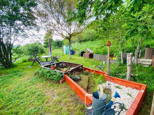 Gartenbereich für die Mieter im DG