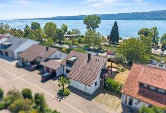 Blick aufs Wohnhaus
