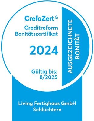 Weblogo 2024 CREFOZERT Living Fertighaus GmbH