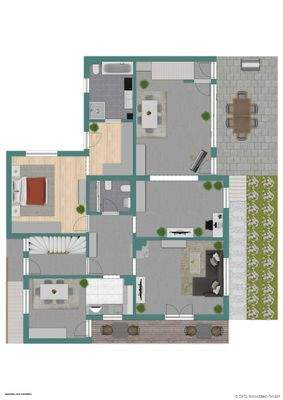 Grundriss-Skizze Erdgeschoss