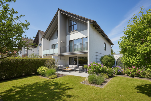 Visualisierung Außenansicht Garten