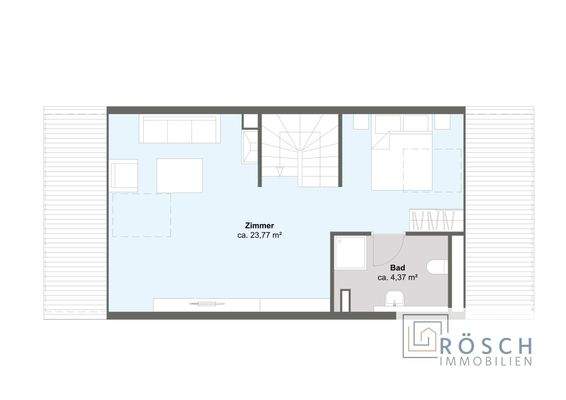 Grundrissplan Dachgeschoss