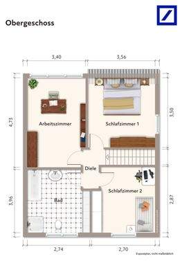 Grundriss Obergeschoss