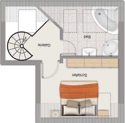 Grundriss Studioebene