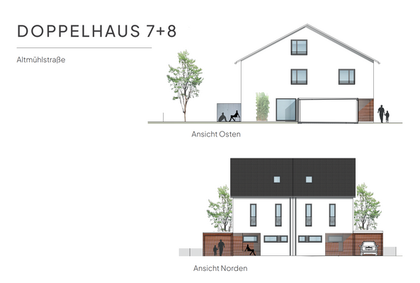 Haus 7 und 8 - Ansicht Nord Ost