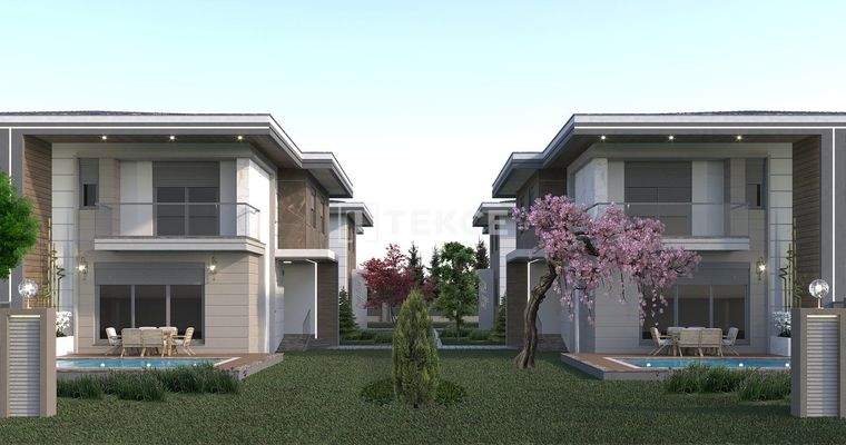 Villas with Pools and Indoor Parking in Döşemealtı Antalya