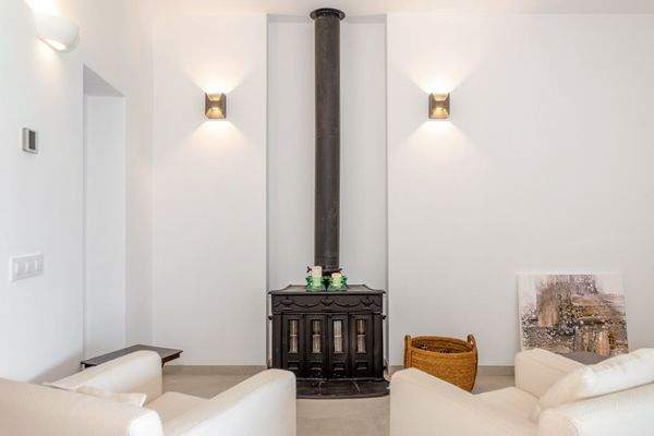 Wohnbereich mit Kamin